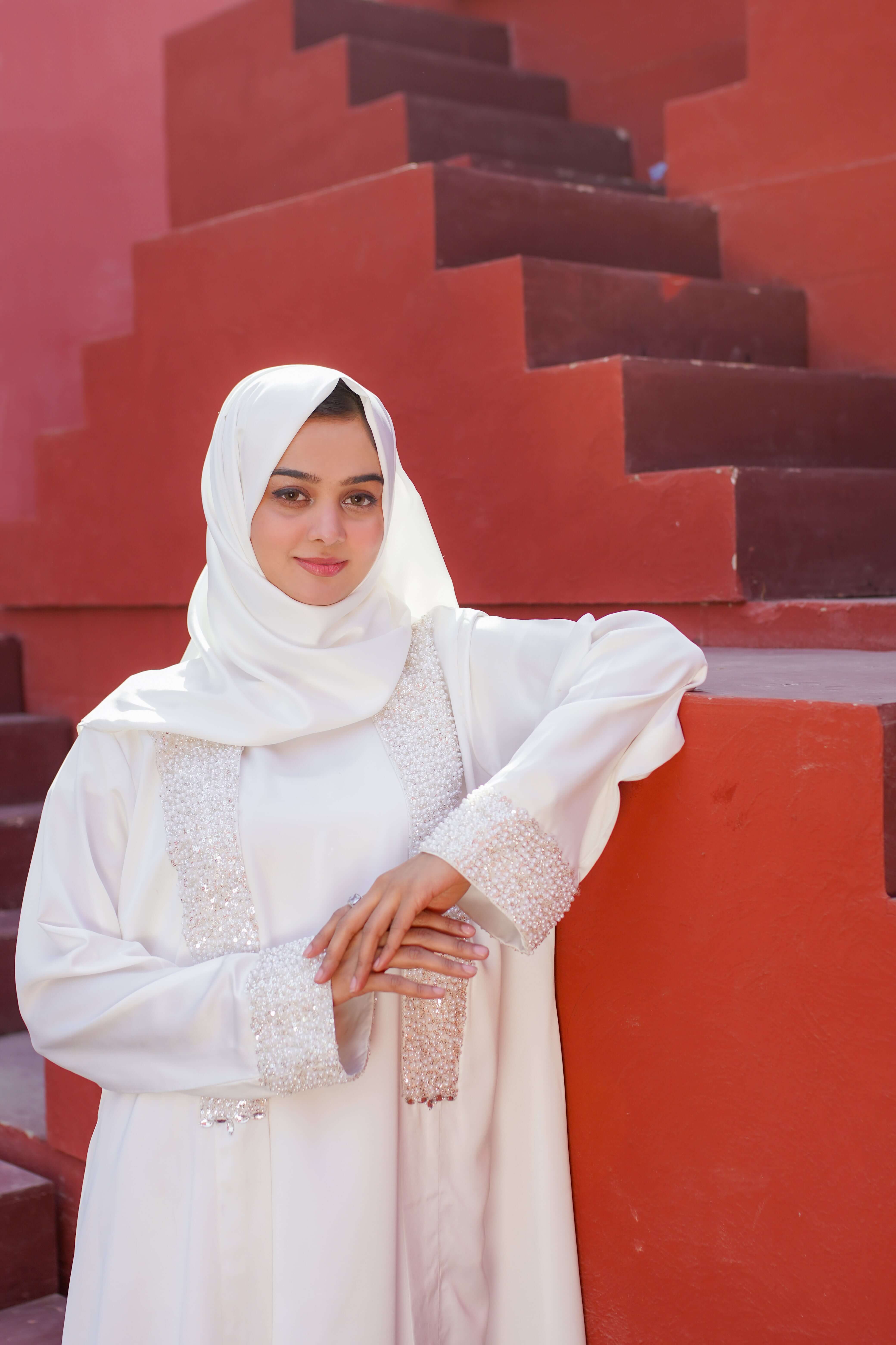 Dove Embellished Abaya - Image 3